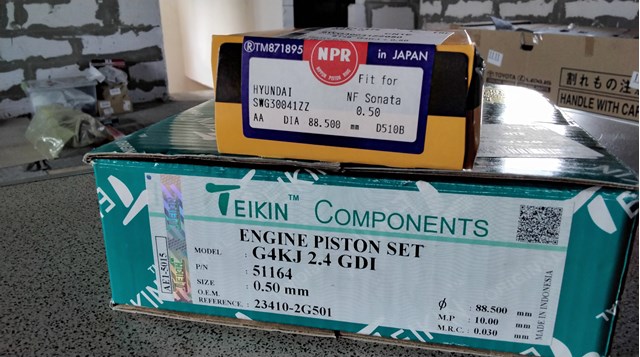 51164050 Teikin Tłok (komplet na silnik), 2. naprawa (+0,50)