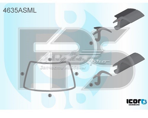 Listwa ochronna szyby przedniej do DAF 105 XF 