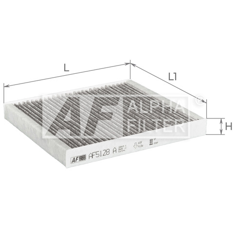 Do koszyka AF5128A Alpha Filter Filtr kabiny