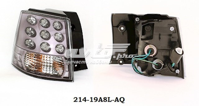 Lampa zespolona tylna lewa zewnętrzna 21419A8LAQ Depo/Loro/Abakus