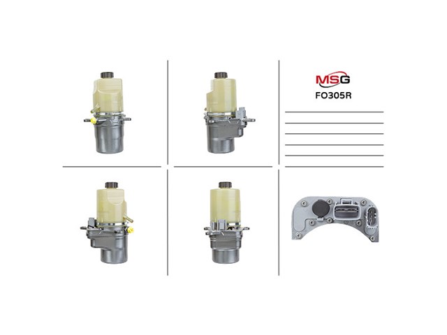 Pompa wspomagania hydraulicznego kierownicy MSG Rebuilding FO305R cena, od 158,91 USD