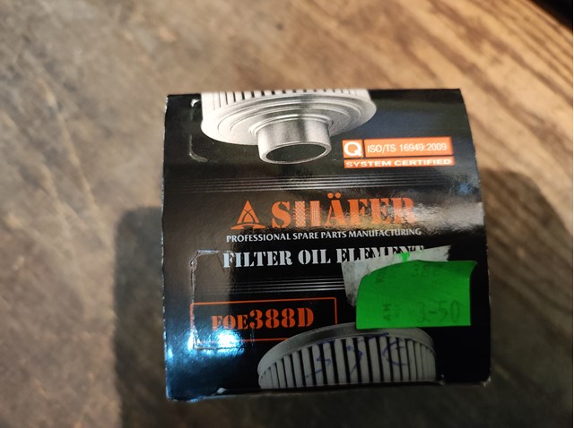 Filtr oleju FOE388D Shafer