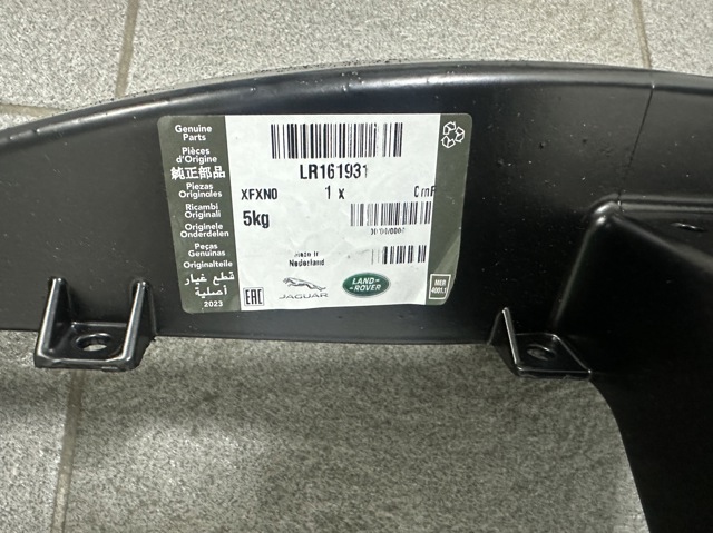LR161931 Land Rover Osłona chłodnicy kompletna (panel mocowania reflektorów)