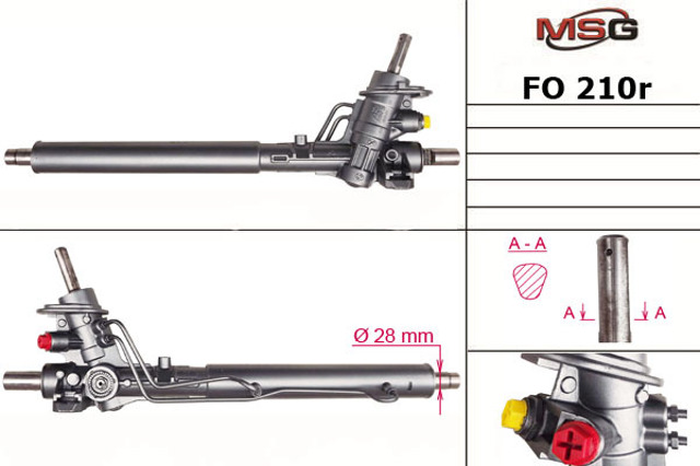 Listwa kierownicza (maglownica) FO210R MSG Rebuilding