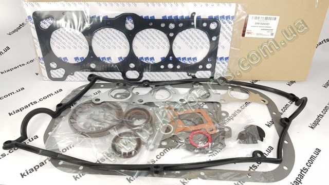 Do koszyka 209102CA00 Hyundai/Kia Zestaw uszczelek silnika pełny