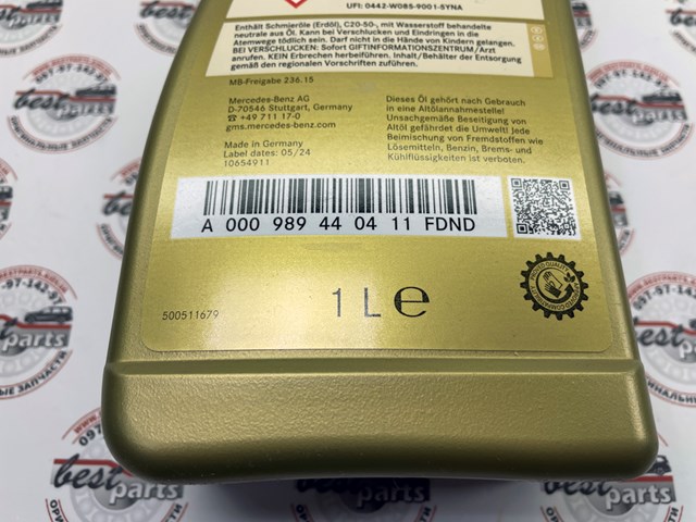 Do koszyka A000989090411 Mercedes Olej przekładniowy
