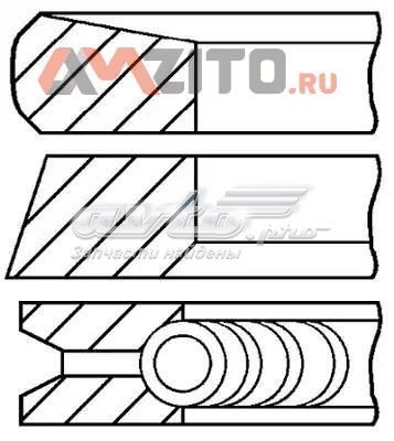 0813750000 Goetze Pierścienie tłokowe na 1 cylinder, STD.