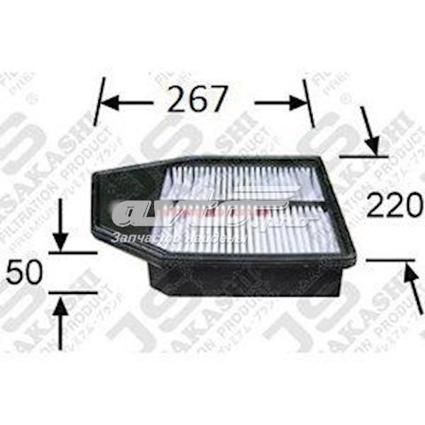 Filtr powietrza JS Asakashi A8512