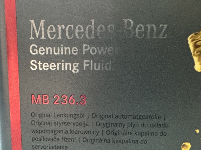 Do koszyka 000989880310 Mercedes Olej hydrauliczny (płyn)