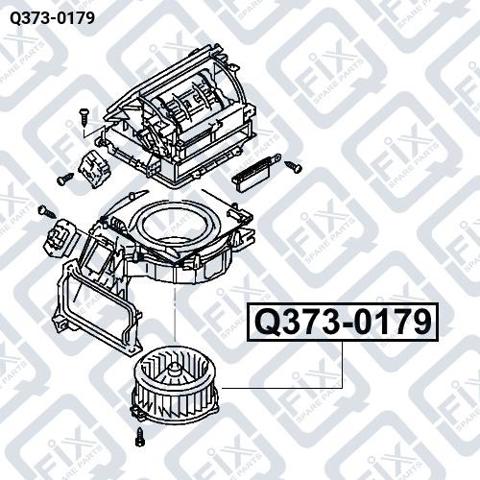 Silniczek wentylatora nagrzewnicy (ogrzewacza wnętrza) Q-fix Q3730179 cena, od 84,53 USD