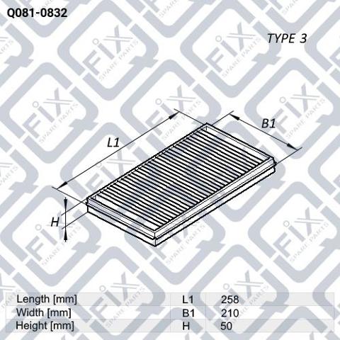 Filtr powietrza Q-fix Q0810832 cena, od 9,07 USD