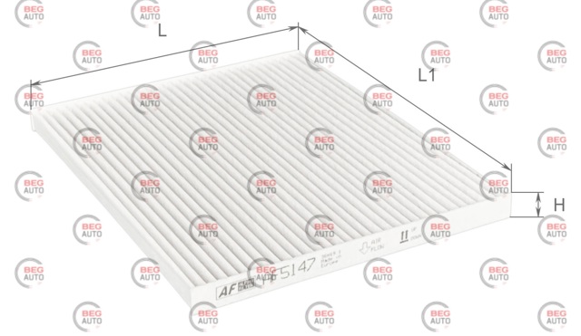 Filtr kabiny Alpha Filter AF5147