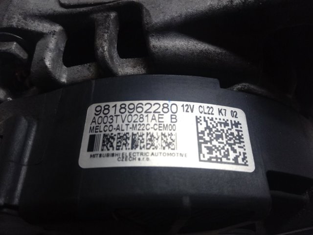 Alternator Peugeot/Citroen 9818962280 cena, od 158,34 USD