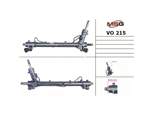 VO215 MSG Listwa kierownicza (maglownica)
