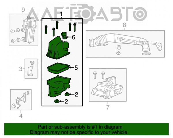 Obudowa filtra powietrza FPS FP3805101 cena, od 49,46 USD